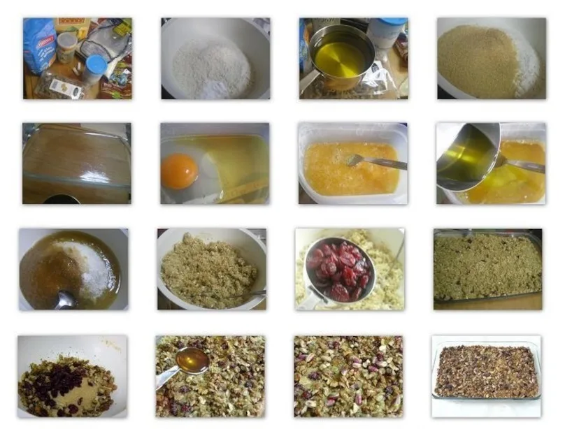 Collage Oatmeal Bars Collage making Oatmeal Bars image