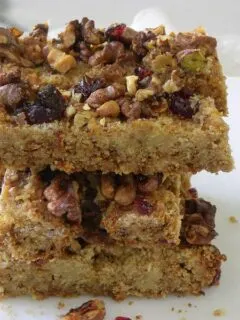 olive oil oatmeal bars image