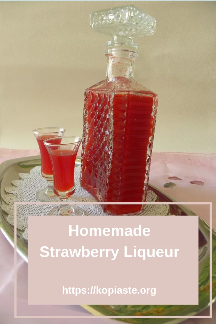 Homemade Strawberry Liqueur