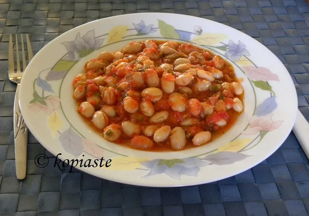 Stewed Borlotti beans - hantres image