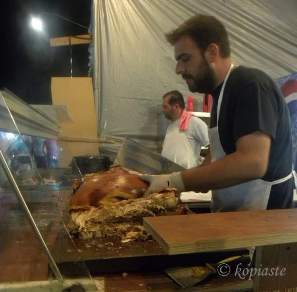 Bouzopoula crackling pig image