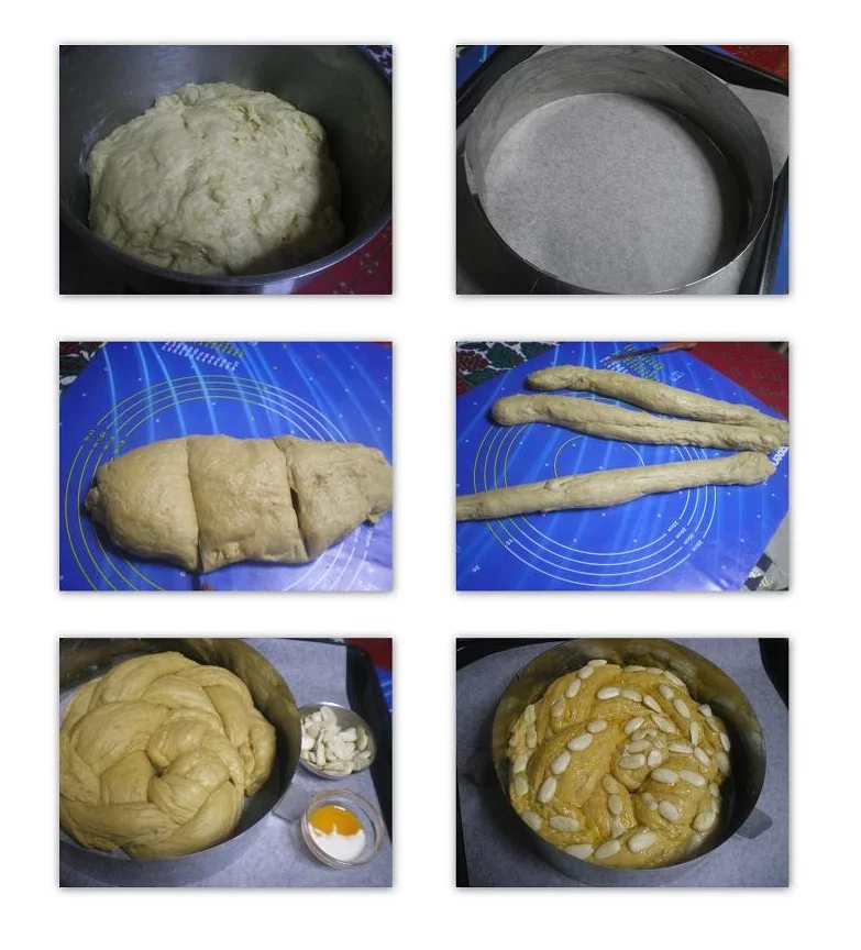 Collage 2nd stage Vassilopita Tsoureki 2011 image