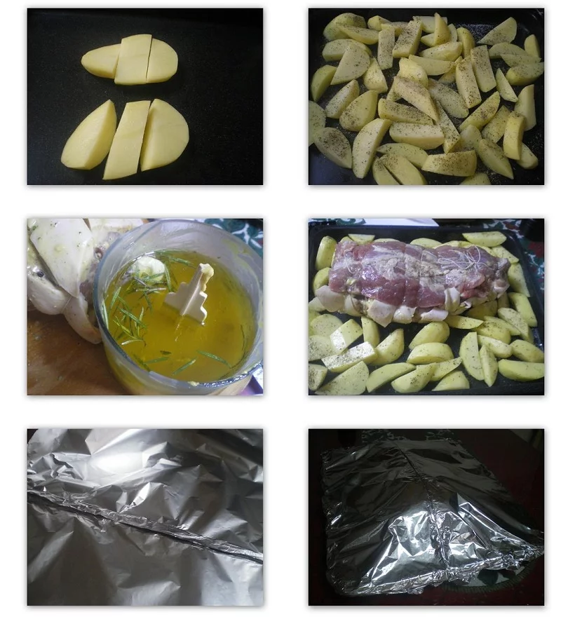  Roasting the Pork with potatoes image