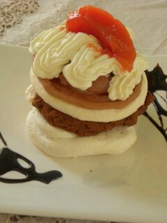 Mont Blanc with quince photo