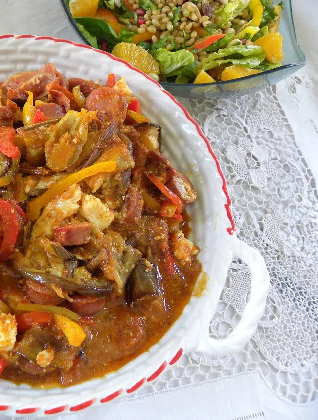 spetzofai with peppers image