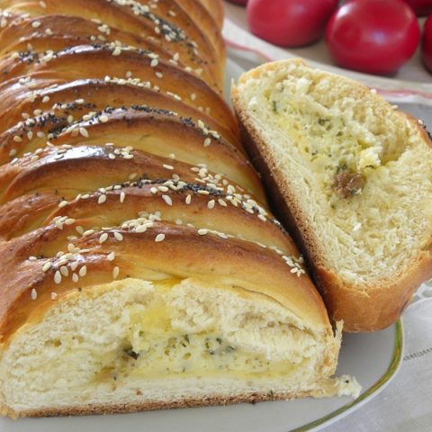 Savory cheese tsoureki picture