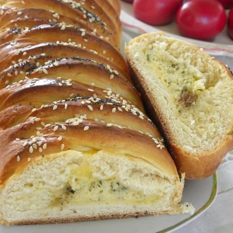 Savory cheese tsoureki picture
