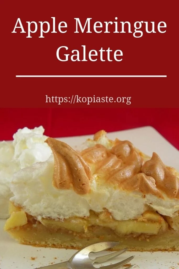 Collage Apple meringue galette image