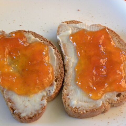 Apricot jam for breakfast image