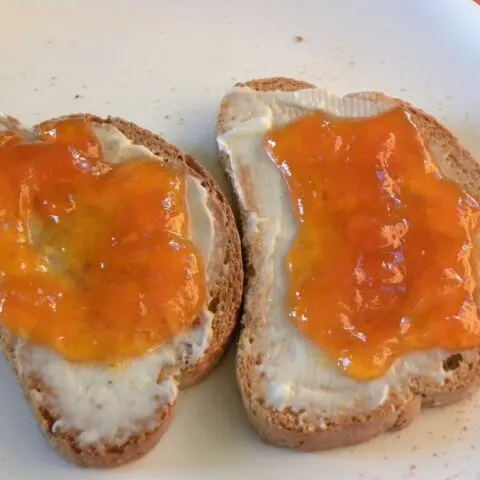 Apricot jam for breakfast image