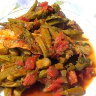 Mpamies okra with Pollock fillets image