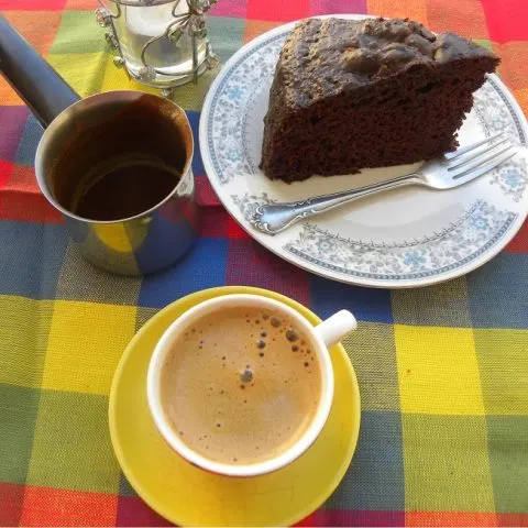 Chocolate and Petimezi Cake image