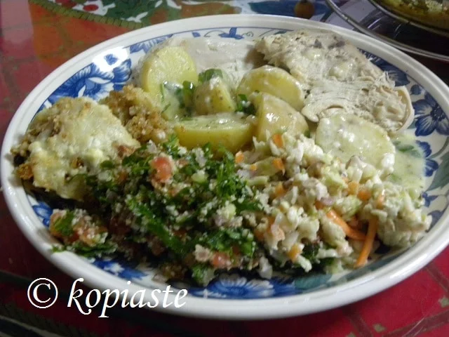 Christmas Plate with Leftovers