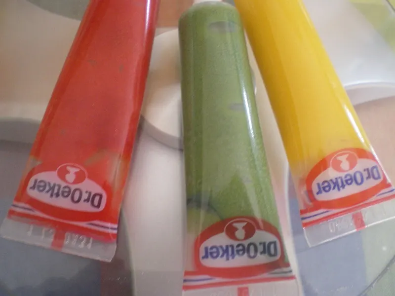 colourful writing icing image