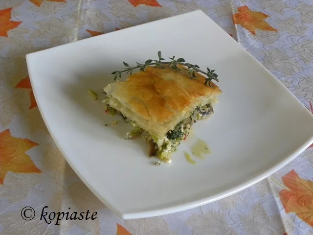 Manitaropita me Pligouri