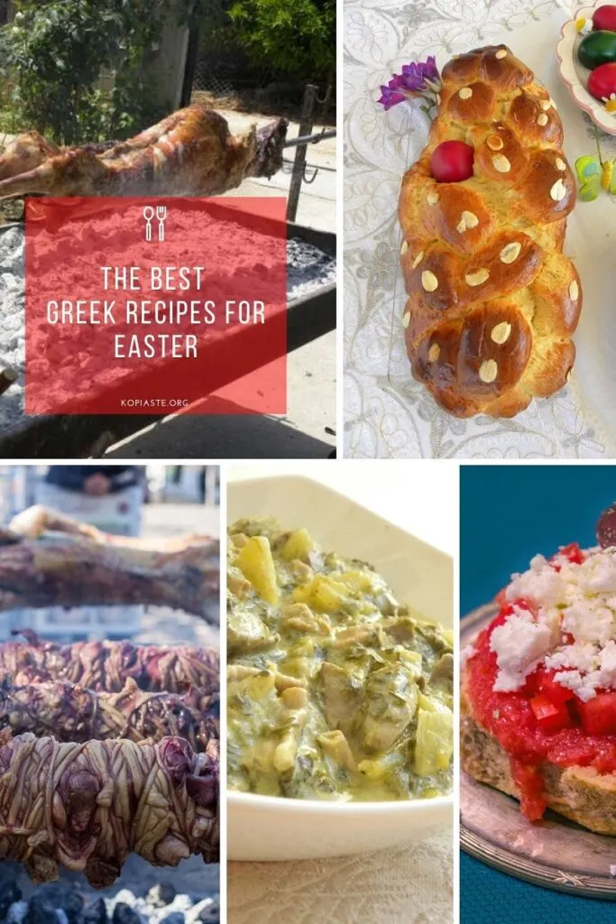 Collage The best Greek Recipes for Easter image