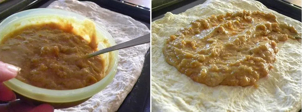 CollageTahini and Mandarin Bread