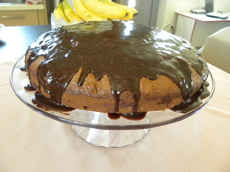 Vegan Chocolate Carrot Cake with Chocolate Tahini Glaze