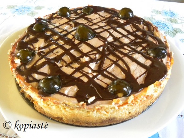 Cheesecake with fig