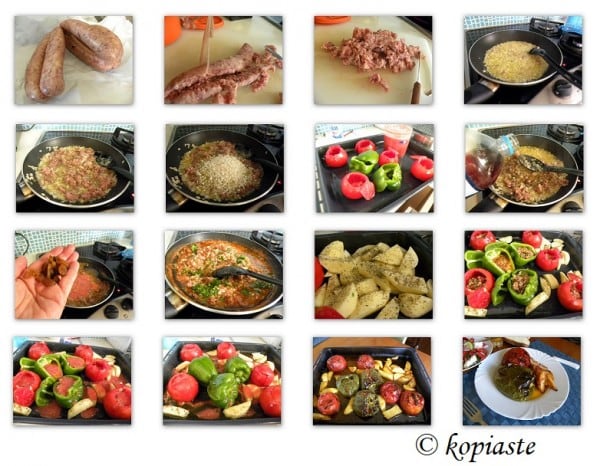 Collage Gemista me Loukanika image