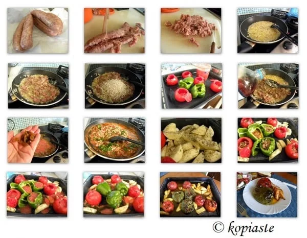 Collage Gemista me Loukanika image