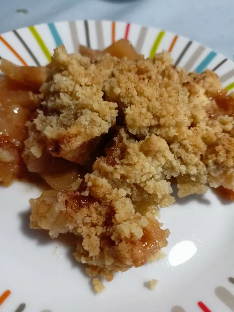 Apple crumble in the air fryer image