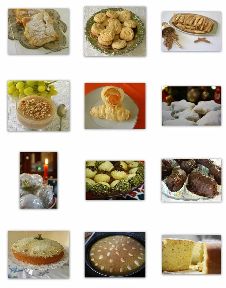 collage desserts