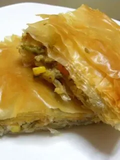 Psaropita - Fish pie cut and served image