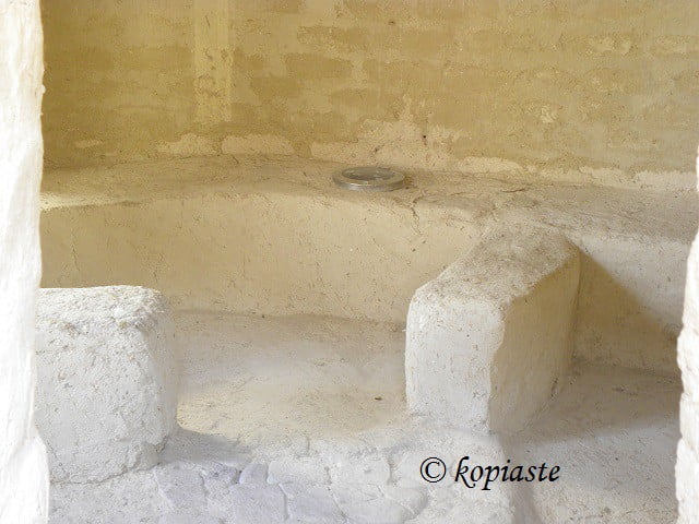 Interior of choirokoitia house