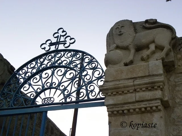 Lion, church Evaggelismos at Lophou