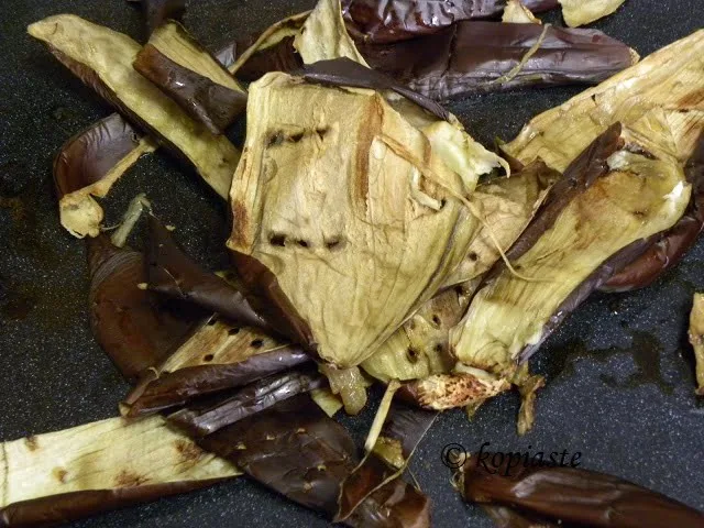 charred eggplants image
