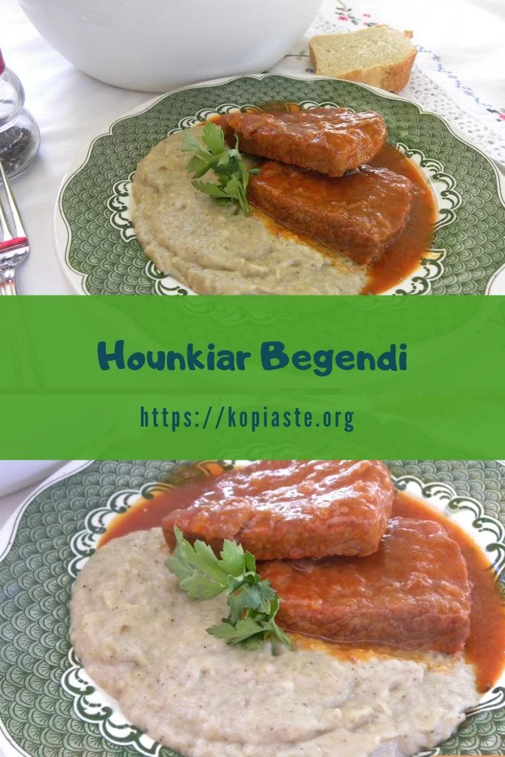 collage Hounkiar Beyendi with eggplant puree image