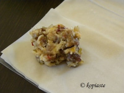 filling with bechamel