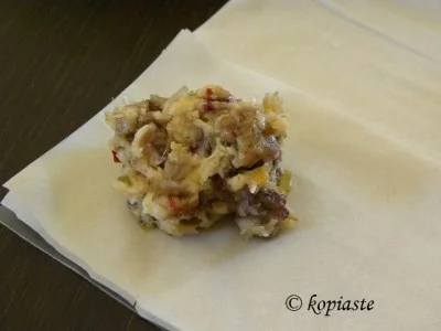 filling with bechamel