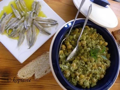 chickpeas with anchovies