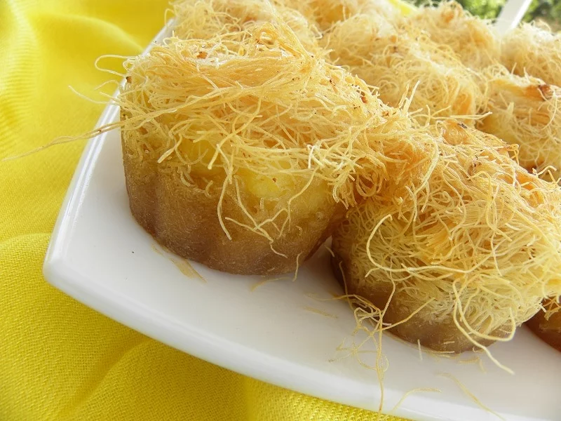 Kataifi nests with syrup image