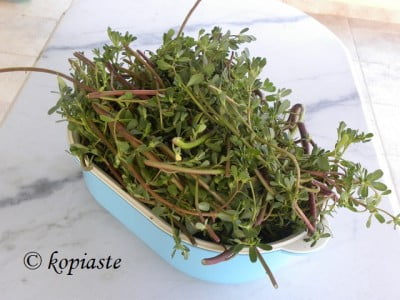 Washed purslane