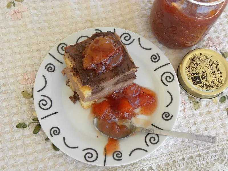 Dessert with jam image