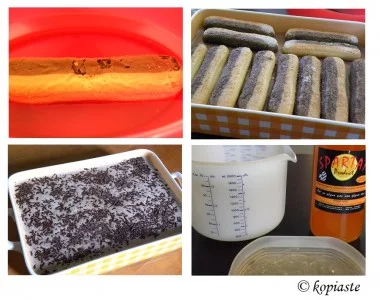 collage chocolate orange desserrt