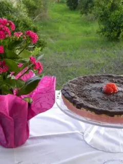 Chocolate and Quince Tart image