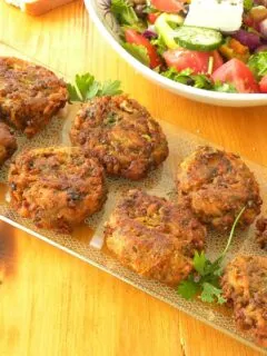Greek veggie burgers image