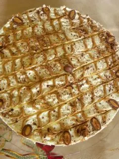 Dulce de Leche and Almond Chocolate Cheesecake photo