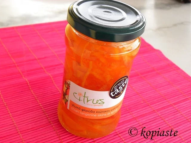 Mandarin fruit preserve