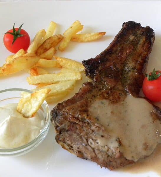 Marinated Pork chops with Sweet and Sour Sauce