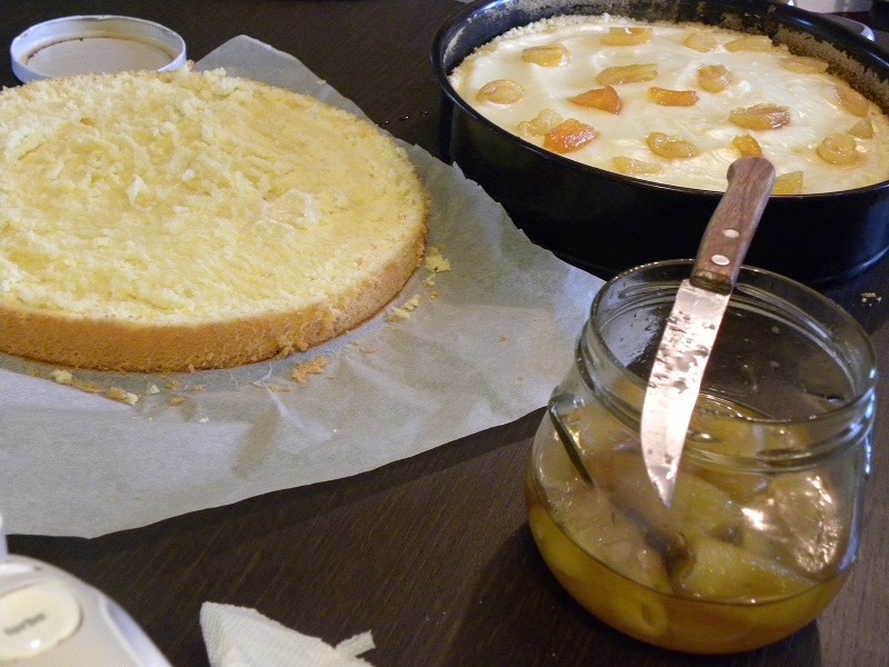 Preparing marshmallows birthday cake image