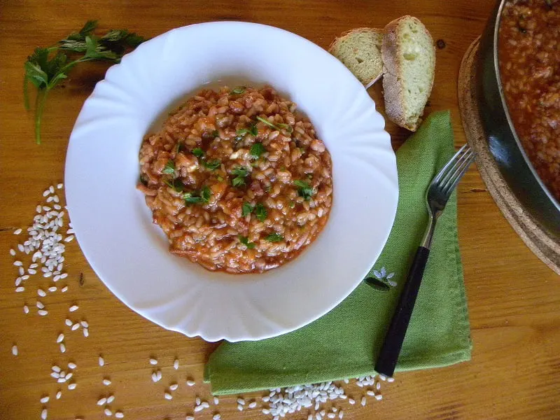 Thrapsala tentacles risotto image