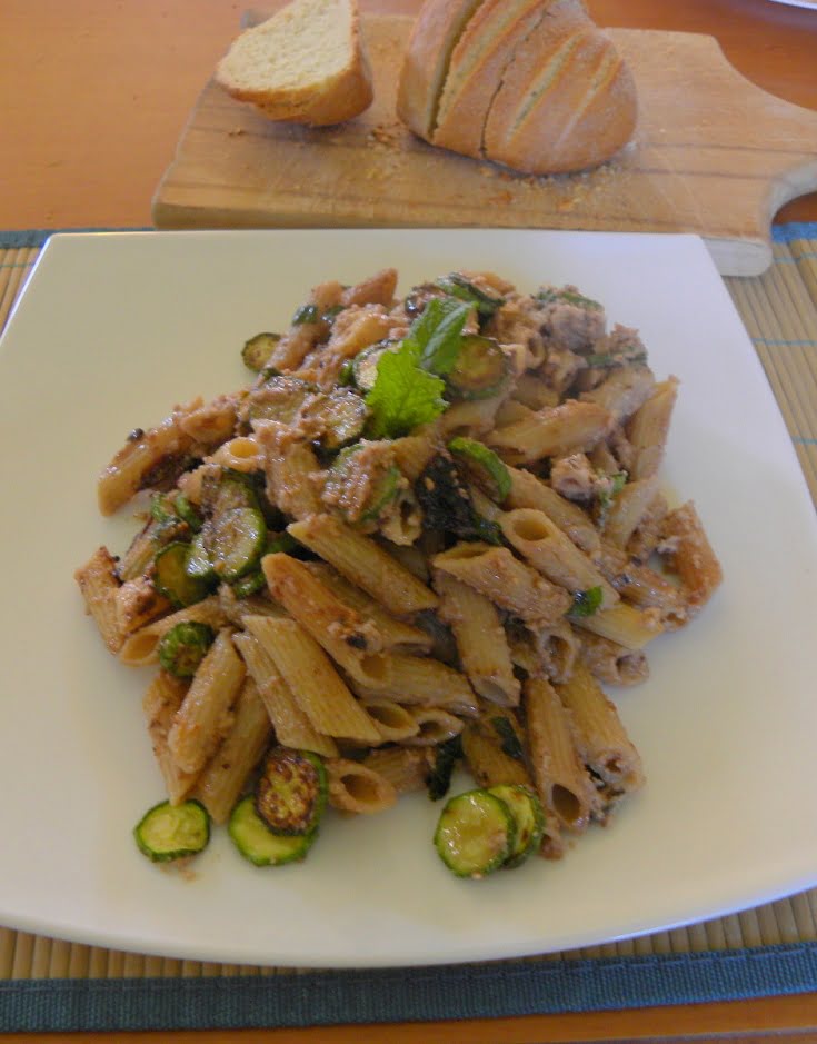 Penne with leftover Skordalia image
