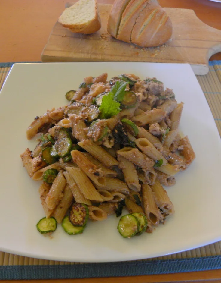 Penne with leftover Skordalia image
