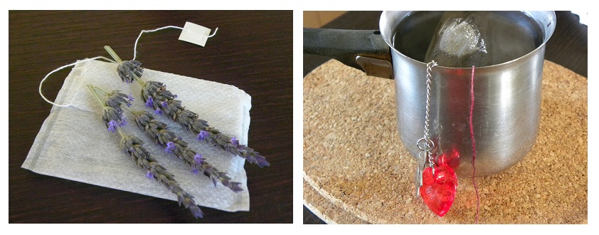 Collage lavender tea image