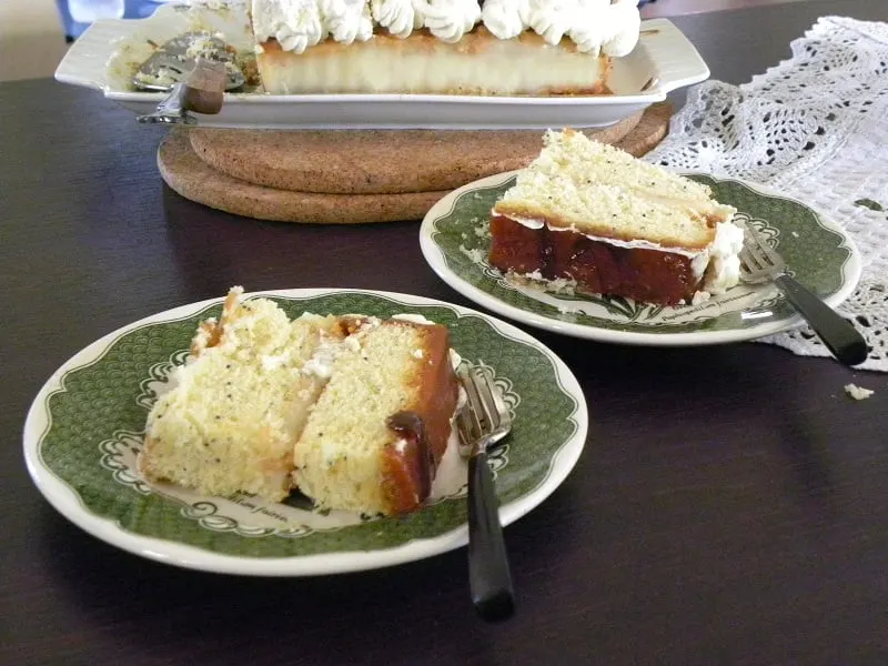 Salted caramel Pound cake cut image